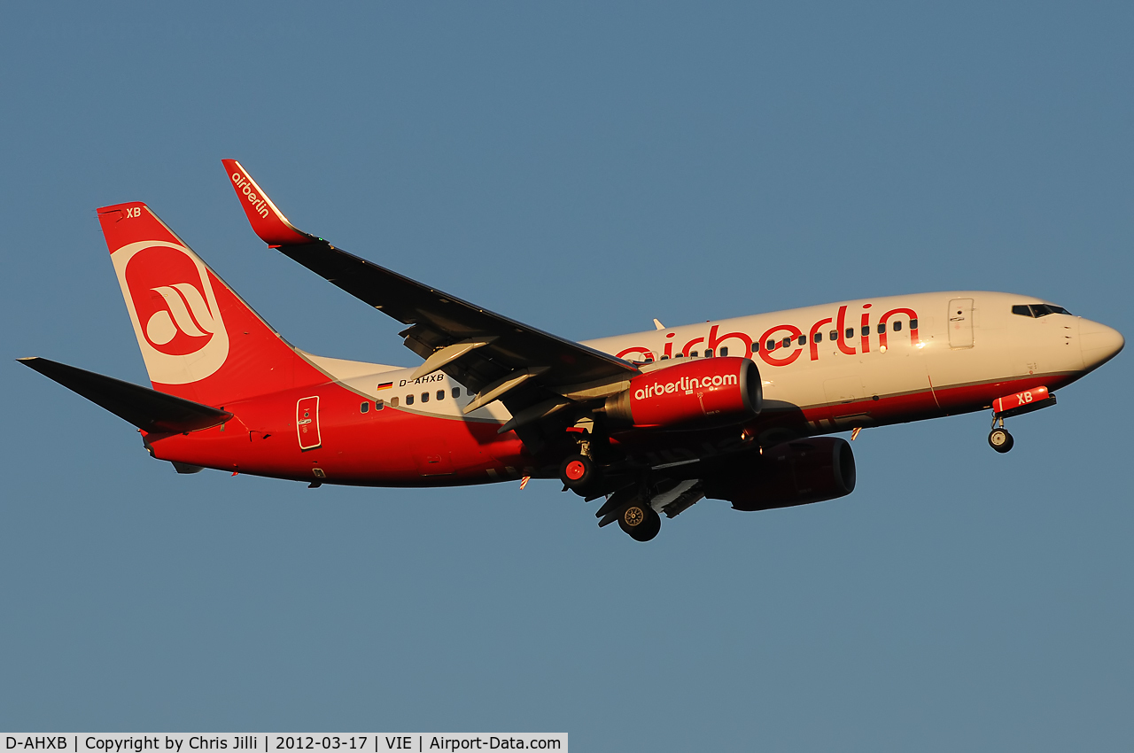 D-AHXB, 2007 Boeing 737-7K5 C/N 30717/2228, Air Berlin