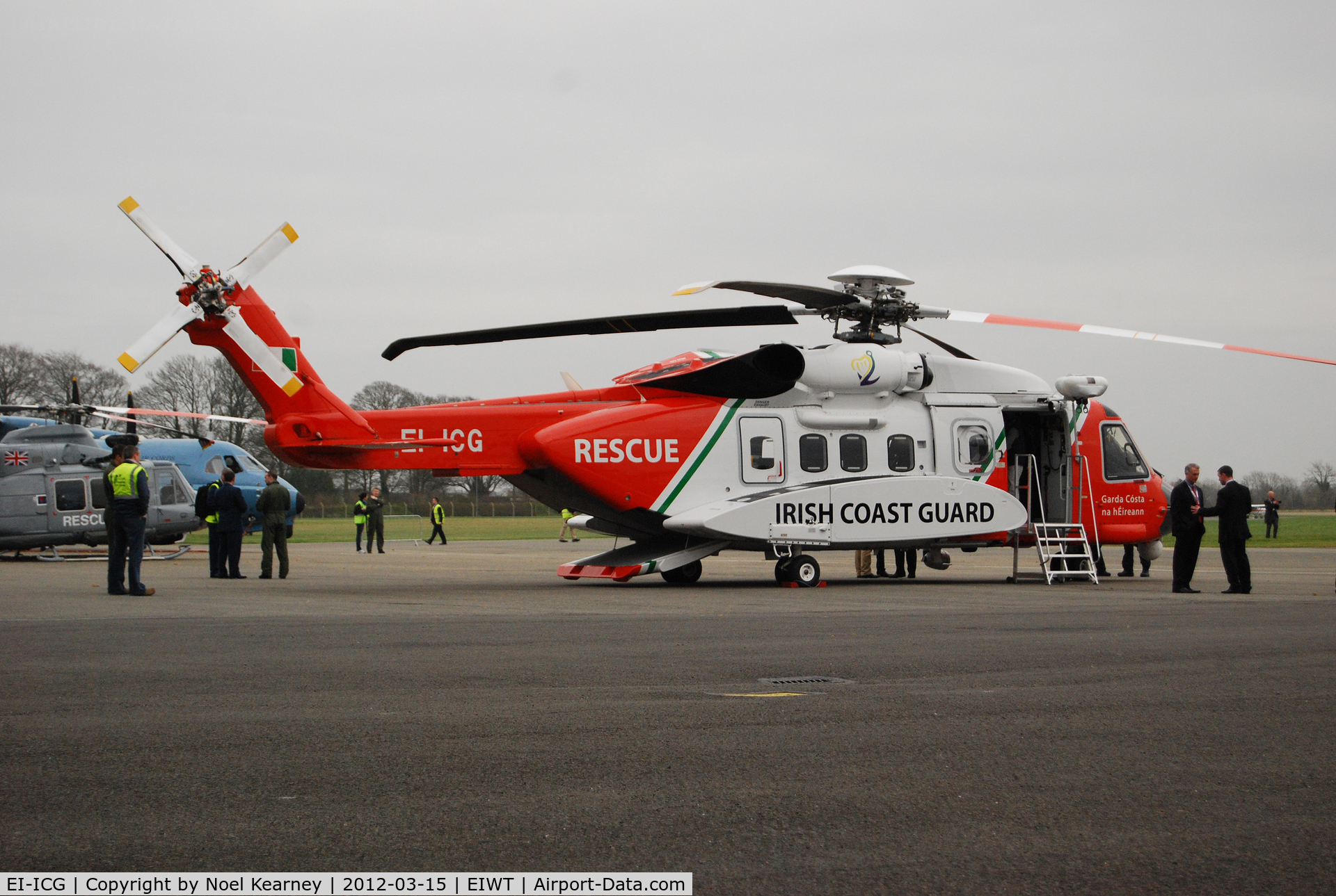 EI-ICG, 2011 Sikorsky S-92A C/N 920150, New S.92 been shown to the media on the apron at Weston.