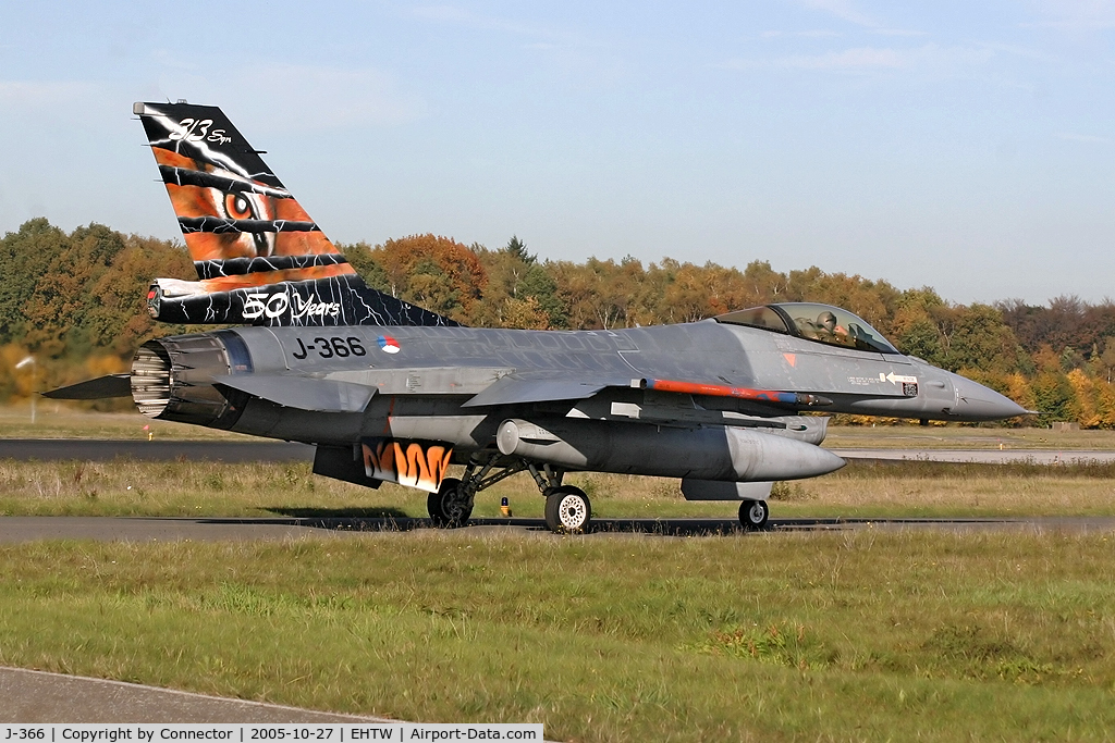 J-366, Fokker F-16A Fighting Falcon C/N 6D-123, Ready for an afternoon flight.