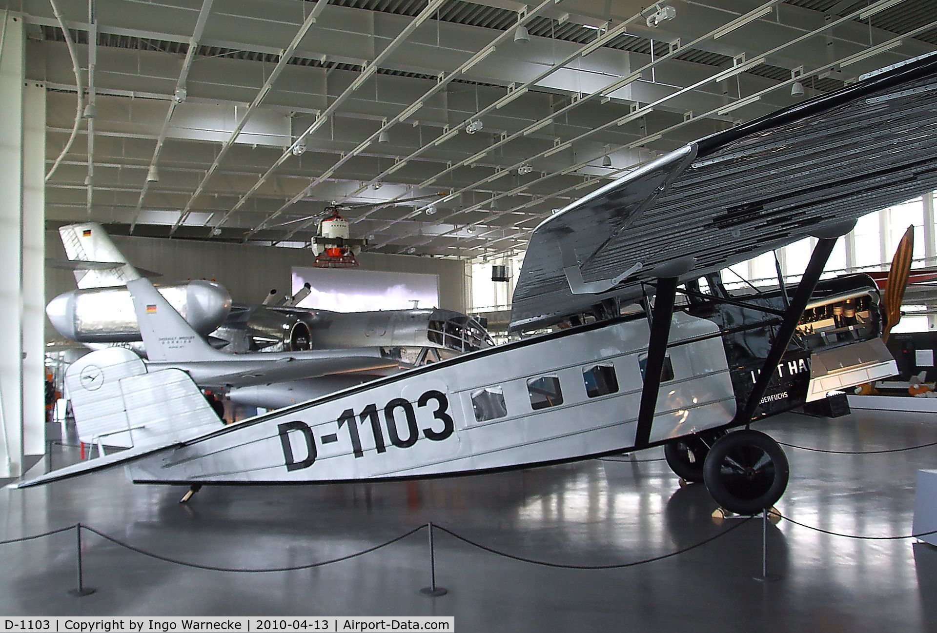 D-1103, Dornier Do B Merkur Replica C/N 88, Dornier Do B Merkur (static replica) at the Dornier Museum, Friedrichshafen
