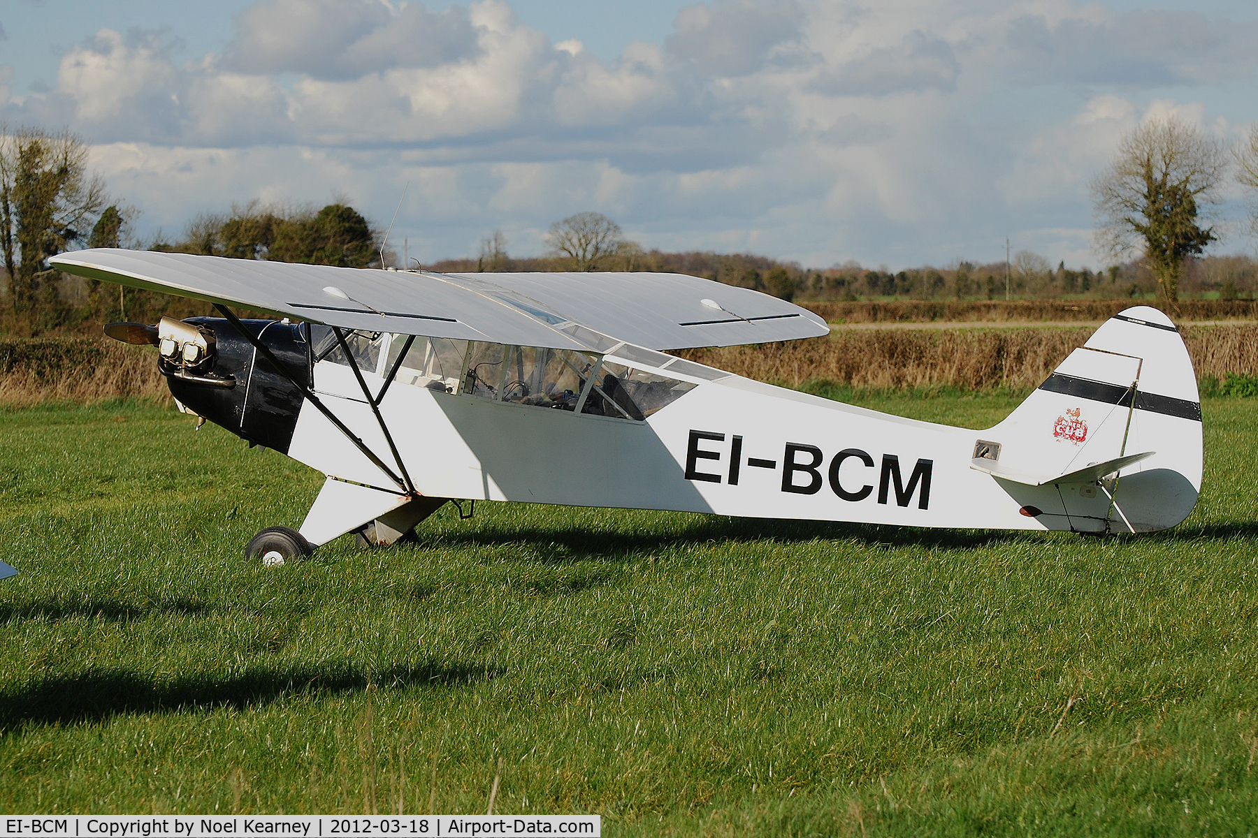 EI-BCM, Piper J3C-65 Cub Cub C/N 11983, At the March Fly-in at Limetree Airfield.