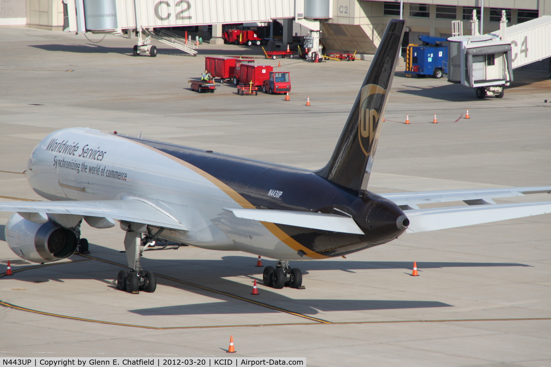 N443UP, 1994 Boeing 757-24APF C/N 27388, Parked on the UPS ramp