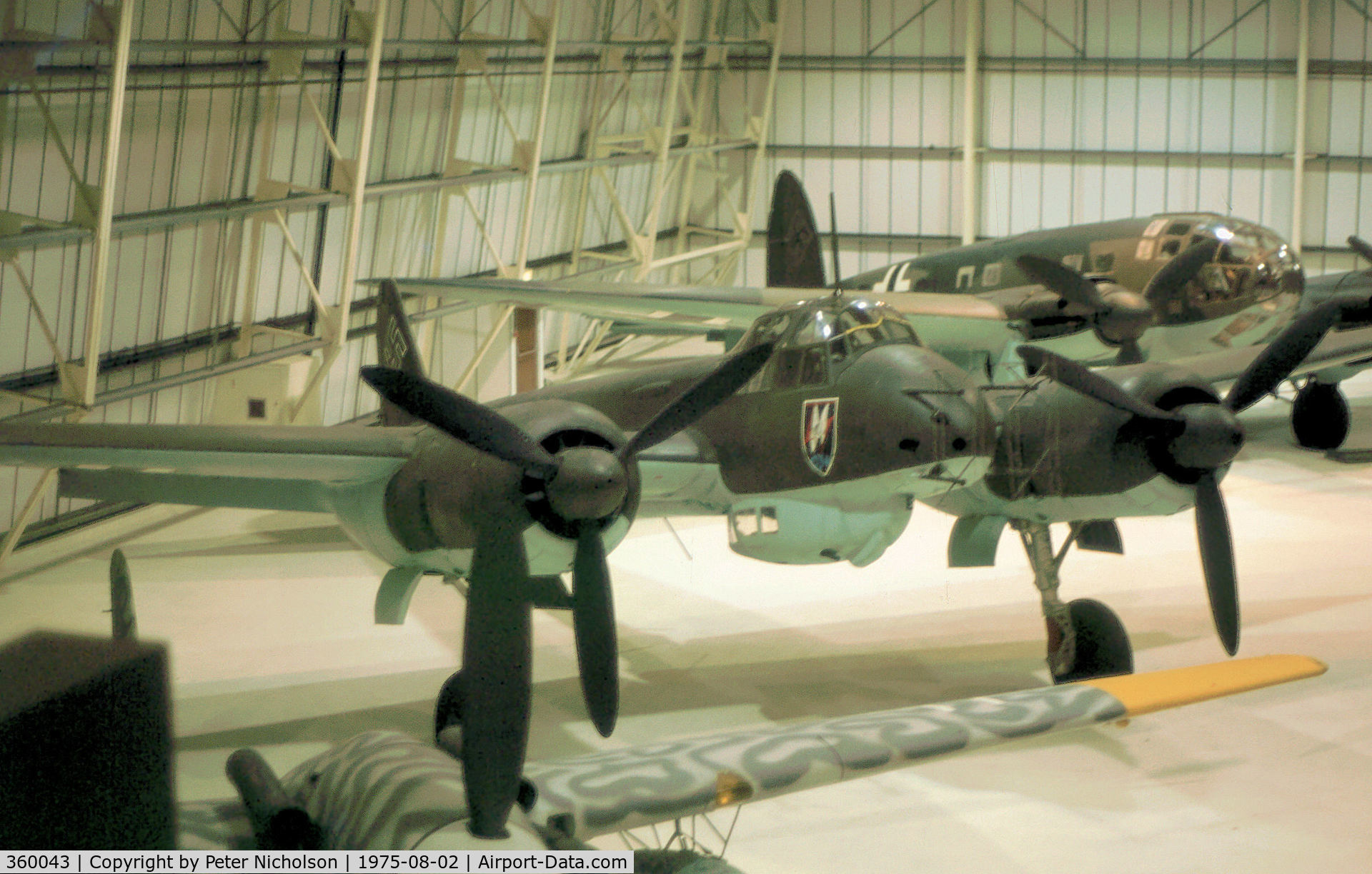 360043, Junkers Ju-88R-1 C/N 360043, Ju-88R as displayed at the Royal Air Force Museum at Hendon in the Summer of 1975.