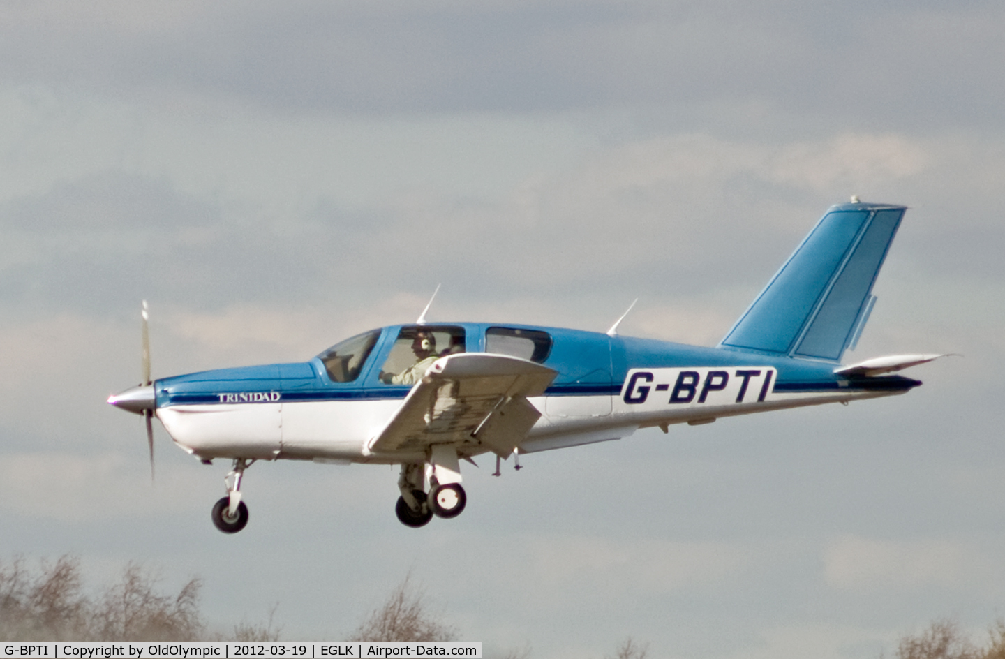 G-BPTI, 1984 Socata TB-20 Trinidad C/N 414, Landing RW25