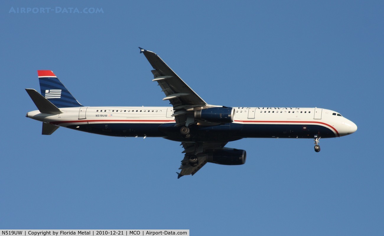 N519UW, 2009 Airbus A321-231 C/N 3881, US Airways A321