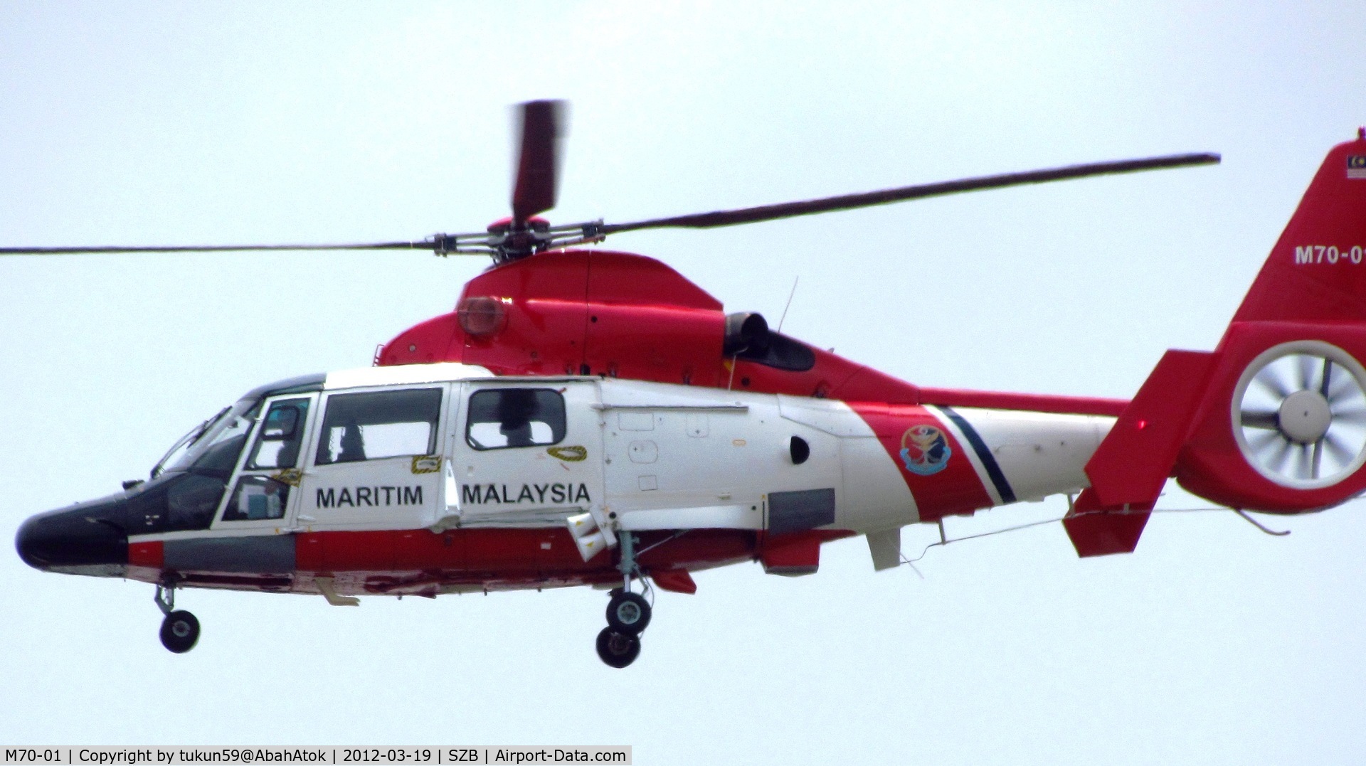 M70-01, Eurocopter AS-365N-3 Dauphin 2 C/N 6723, Malaysian Maritime Enforcement Agency
(Maritim Malaysia)