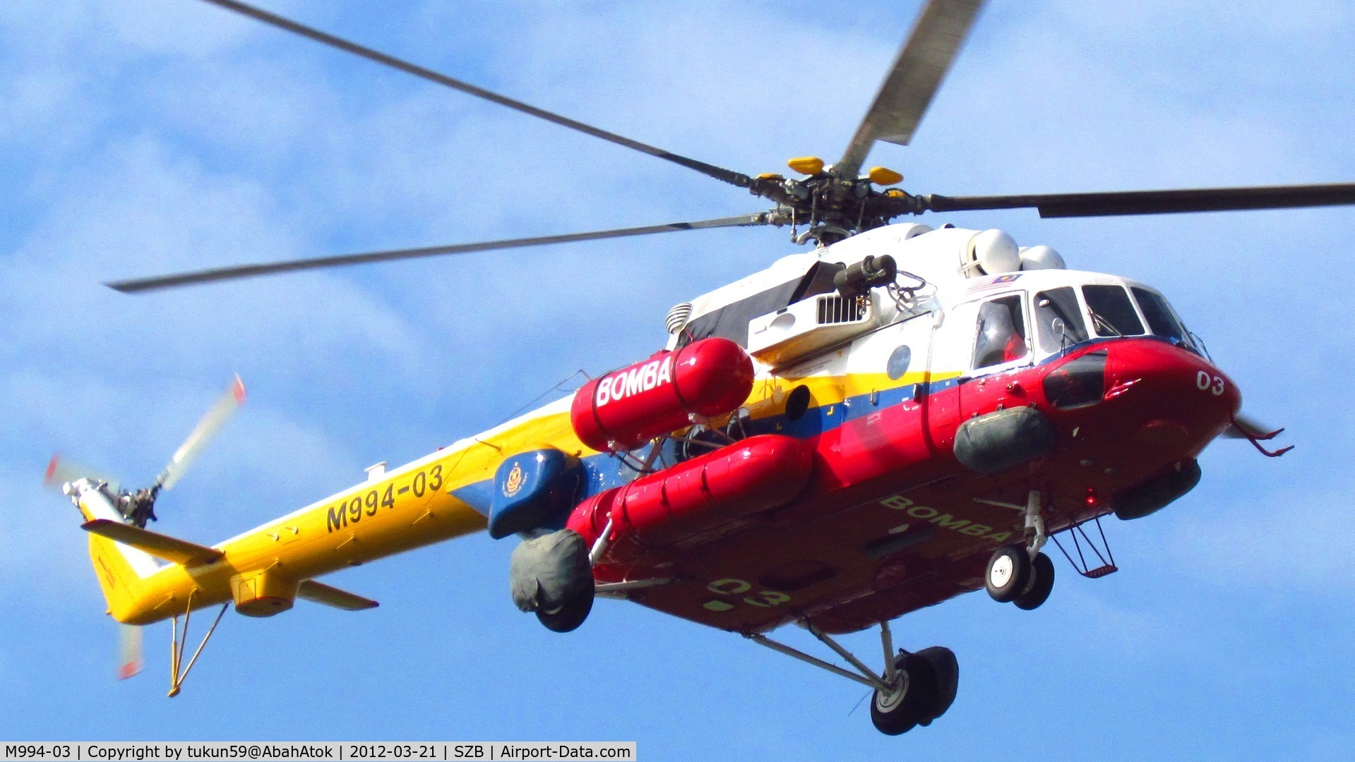 M994-03, Mil Mi-17 Hip C/N 59489619383, Malaysian Fire and Rescue Dept (BOMBA)