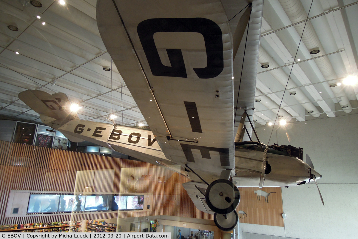 G-EBOV, 1926 Avro 581 Avian C/N 5116, At the Museum of Queensland, Brisbane