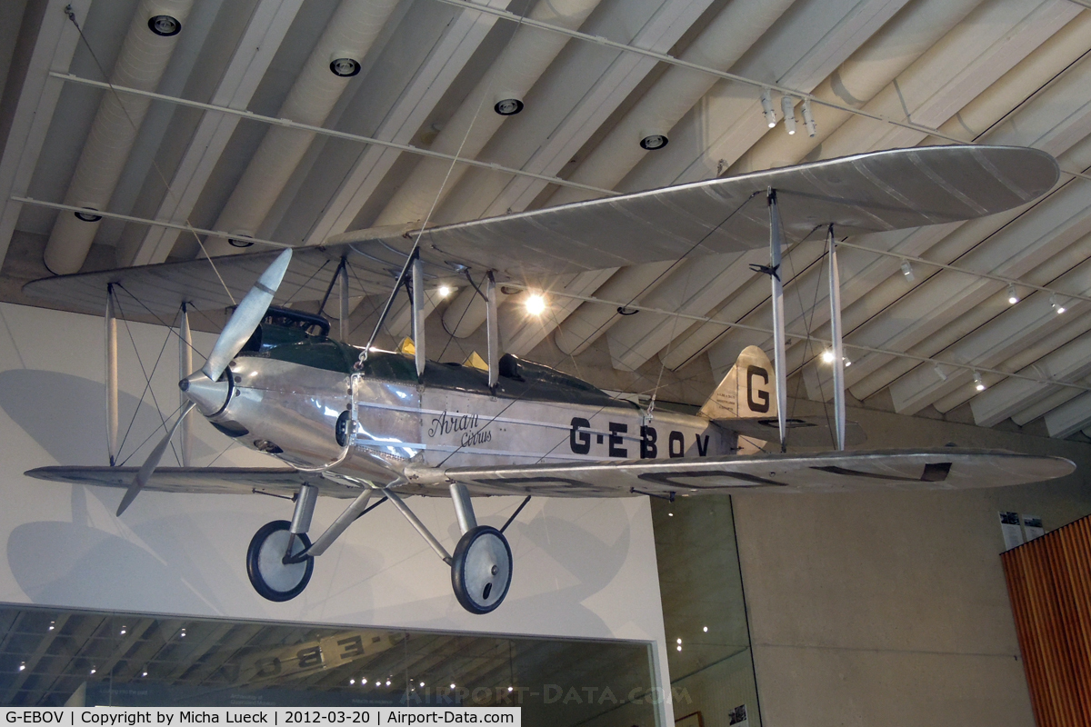 G-EBOV, 1926 Avro 581 Avian C/N 5116, At the Museum of Queensland, Brisbane