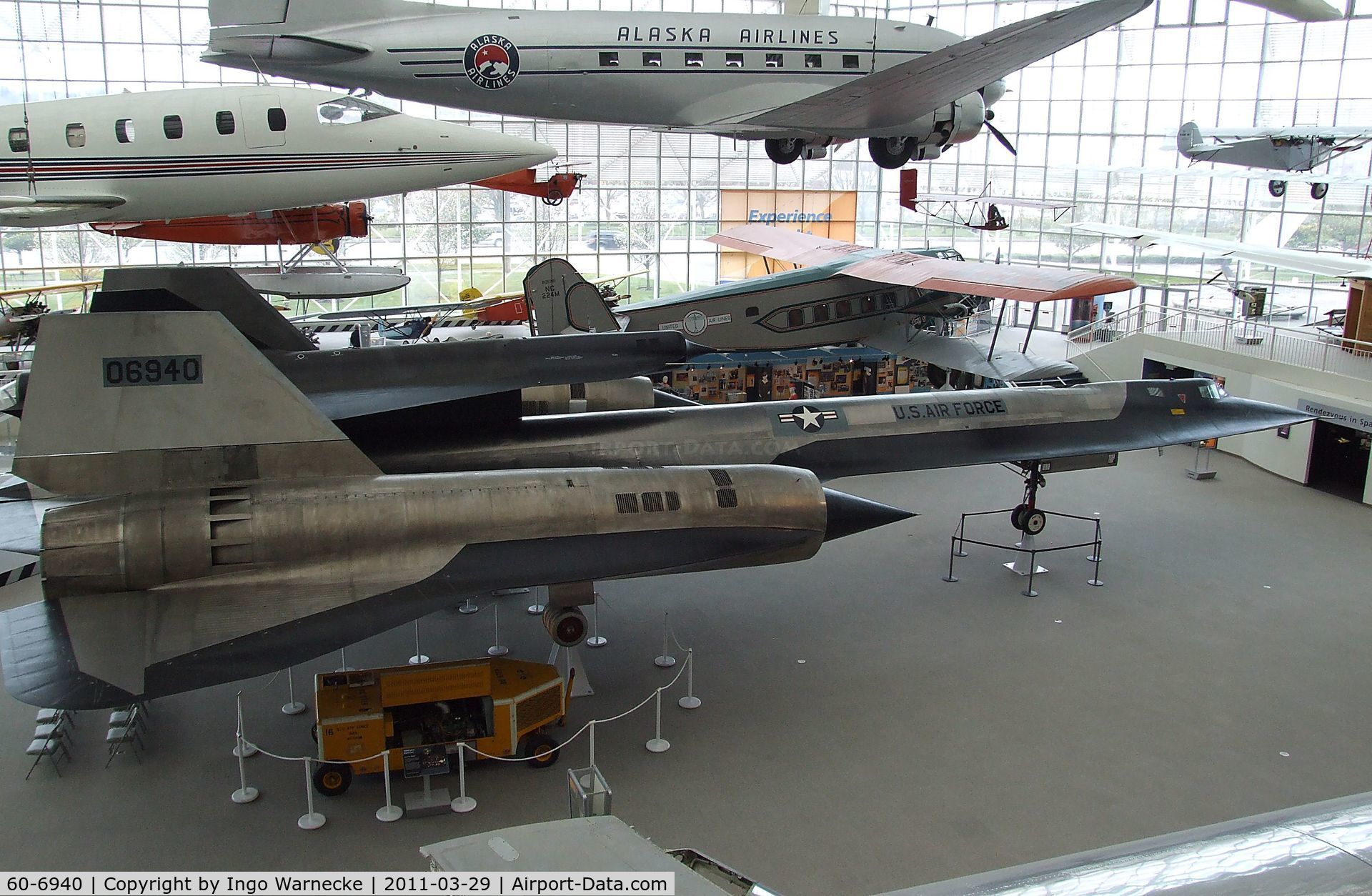 60-6940, 1962 Lockheed A-11 Blackbird C/N 134, Lockheed M-21 Blackbird with D-21B drone at the Museum of Flight, Seattle WA