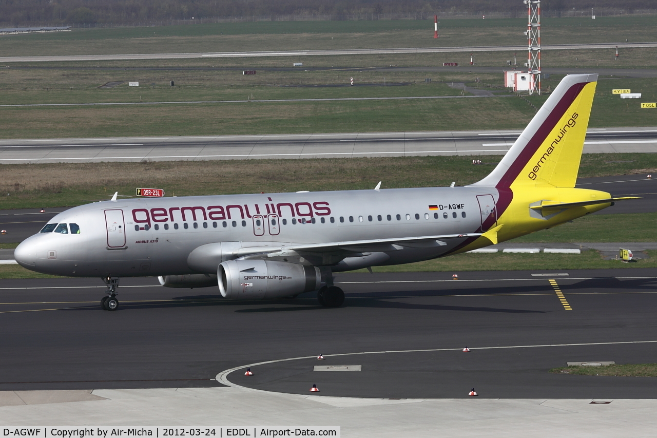 D-AGWF, 2007 Airbus A319-132 C/N 3172, Germanwings, Airbus A319-132, CN: 3172