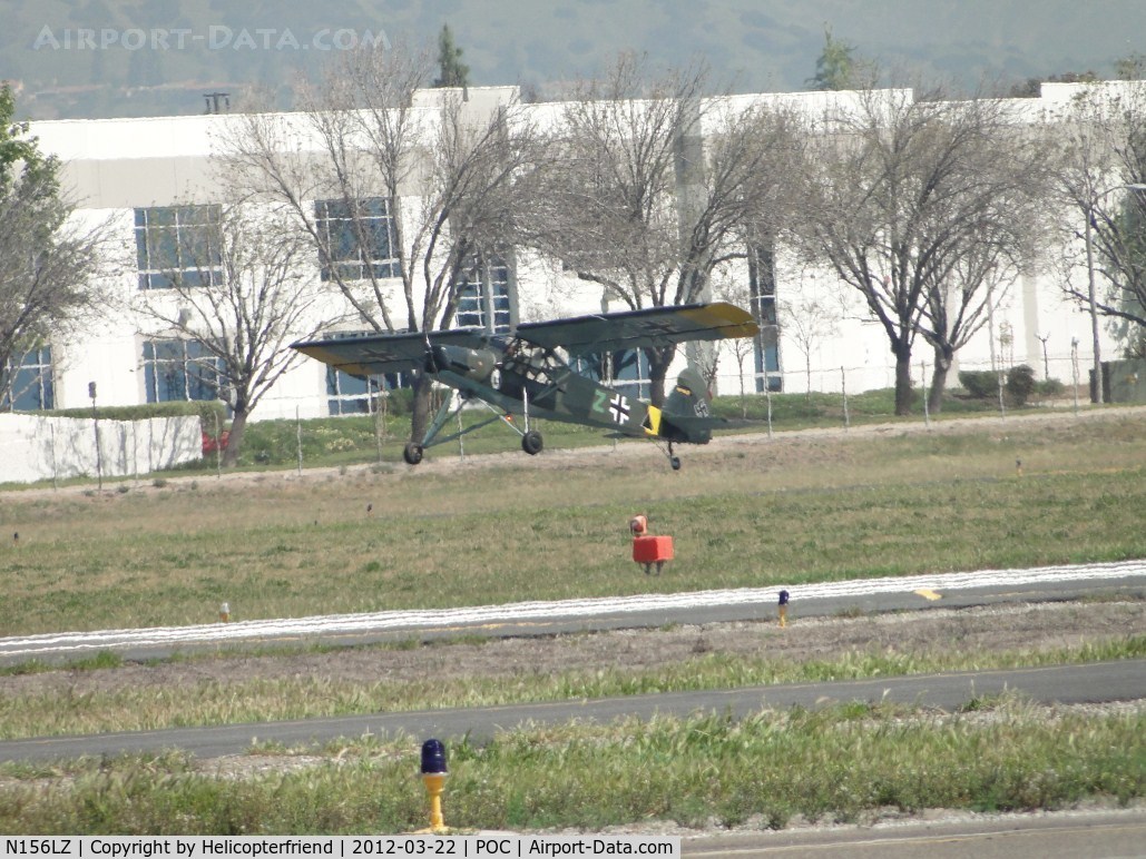 N156LZ, 2009 Fieseler Fi-156C Storch Replica C/N SA-001K, Lift off from 26R before taxiway Bravo
