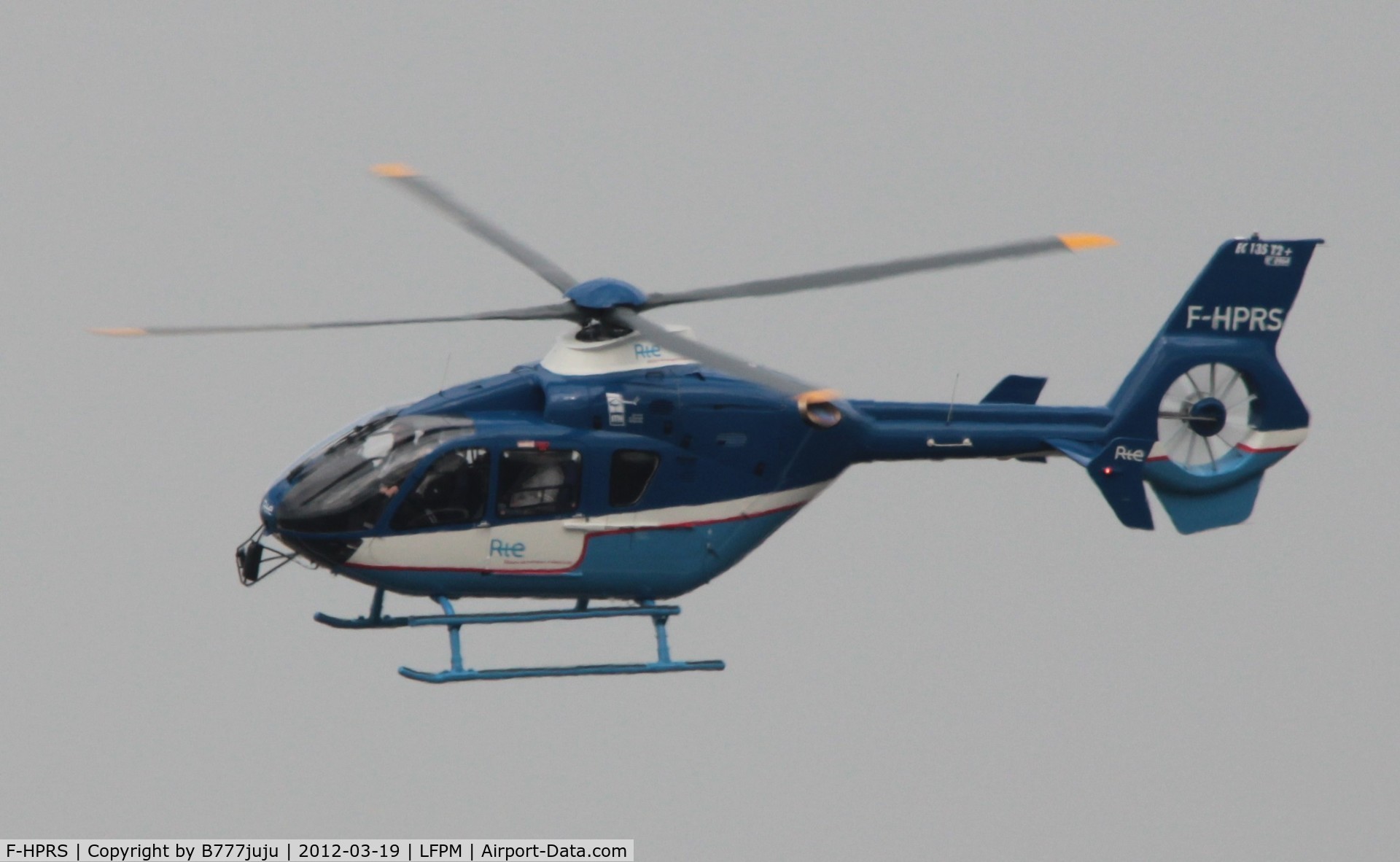 F-HPRS, 2010 Eurocopter EC-135T-2+ C/N 0964, on transit at Melun