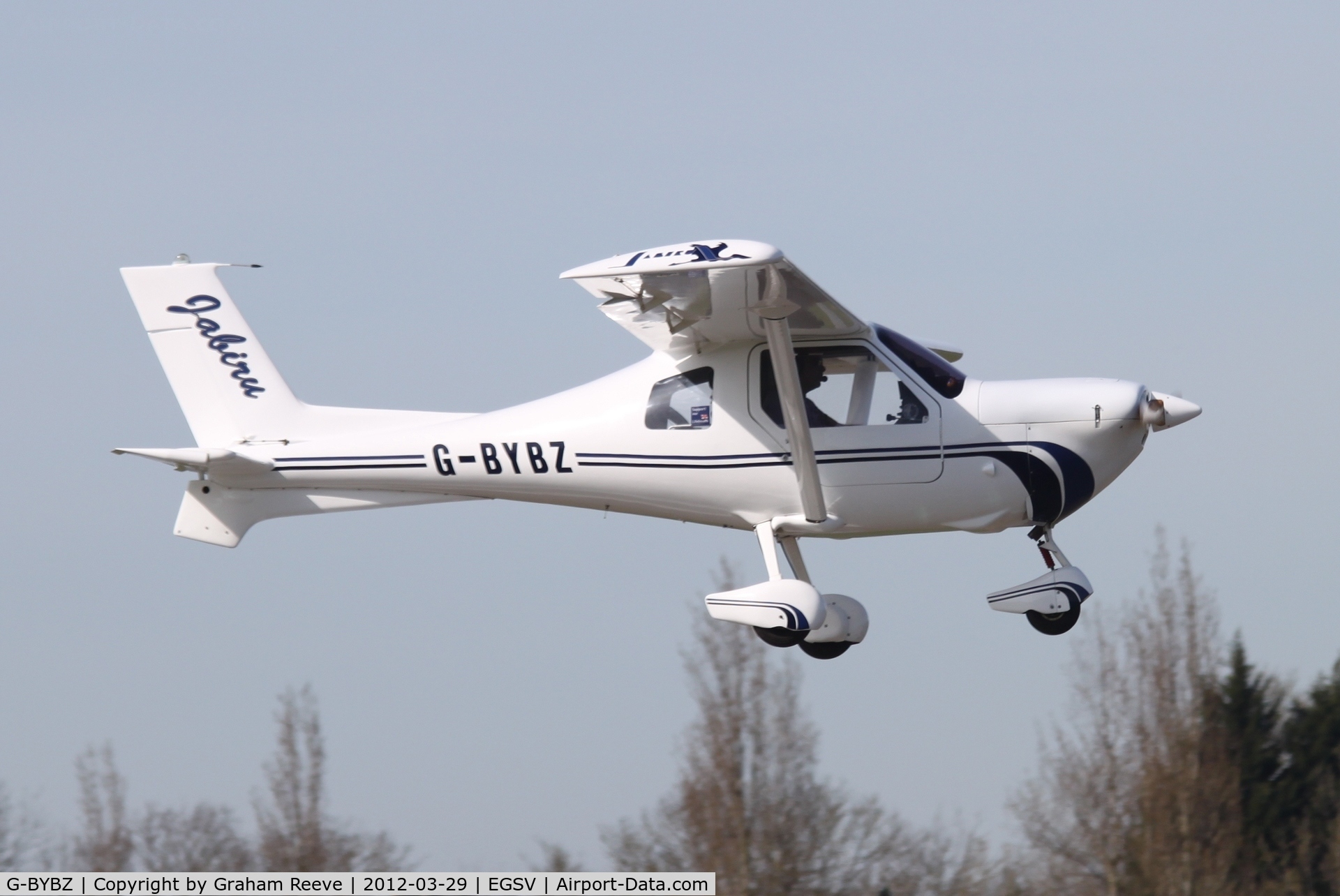 G-BYBZ, 1999 Jabiru SK C/N PFA 274-13290, About to land.
