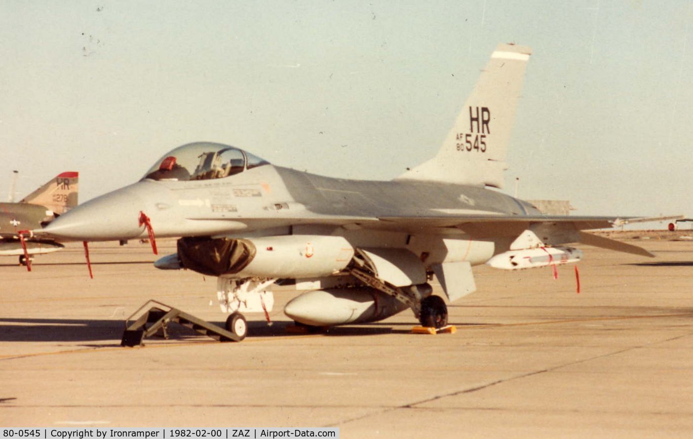 80-0545, 1981 General Dynamics F-16A Fighting Falcon C/N 61-266, 