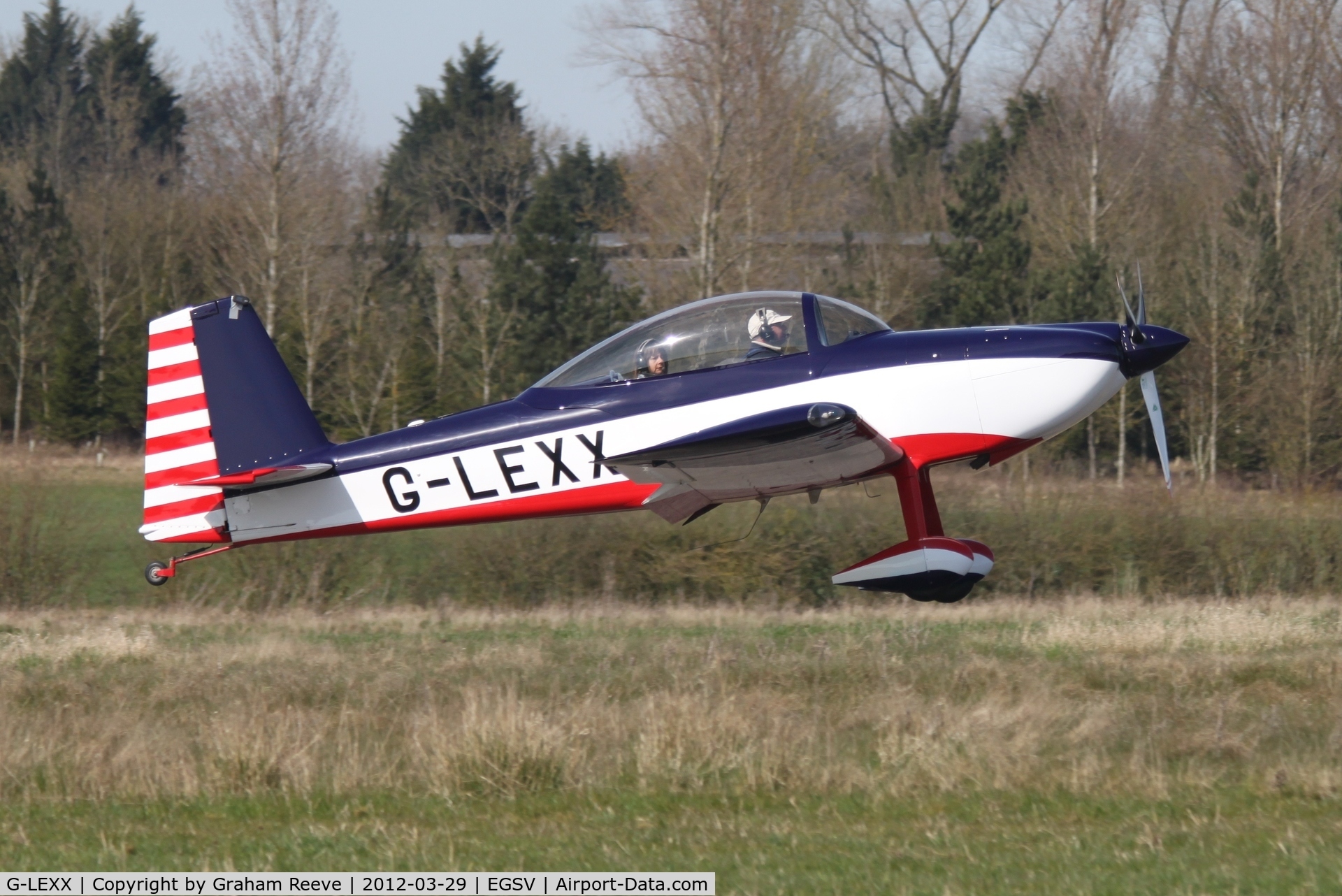 G-LEXX, 2002 Vans RV-8 C/N PFA 303-13896, Just landing.