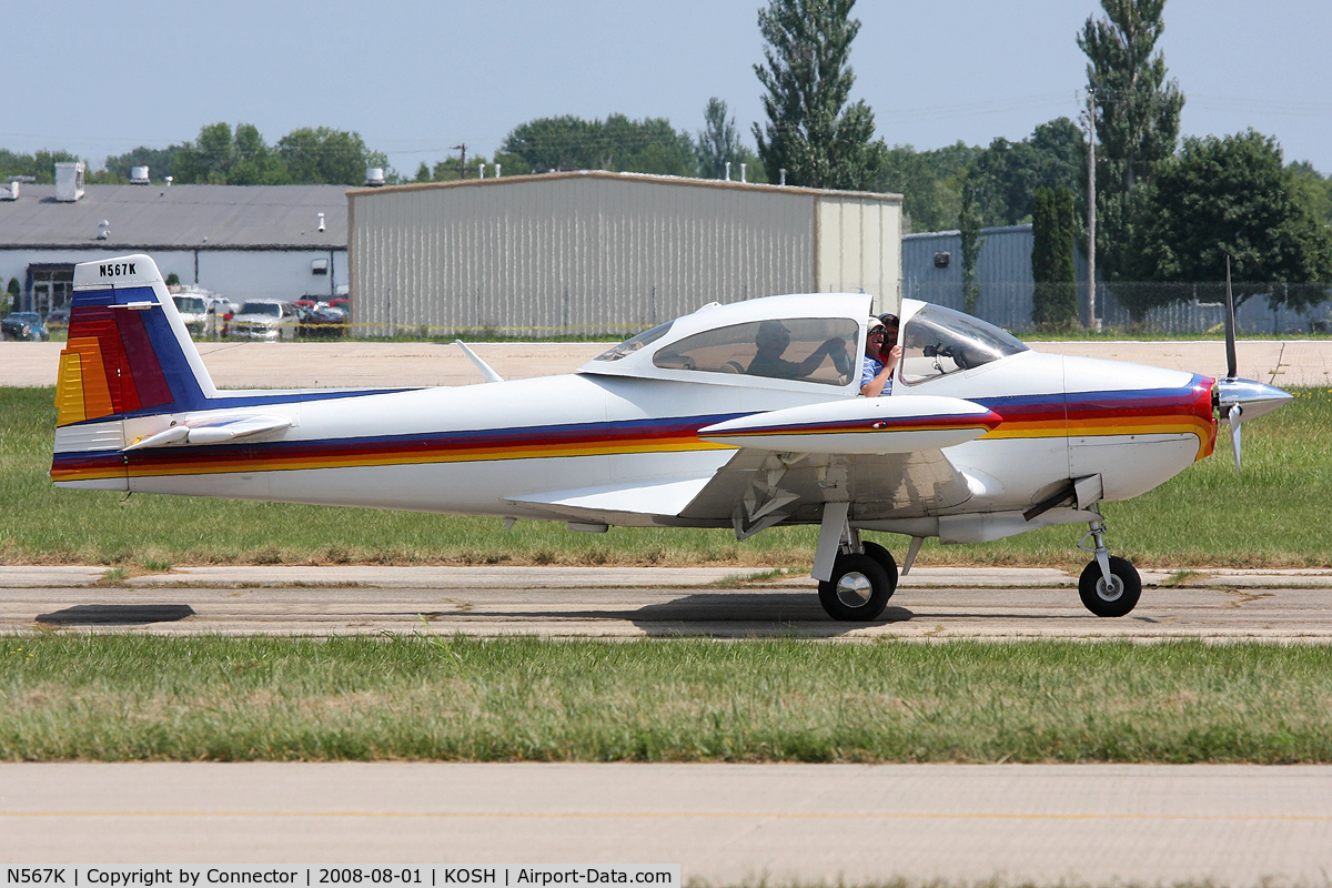 N567K, 1950 Ryan Navion B C/N NAV-4-2185B, EAA Airventure 2008.