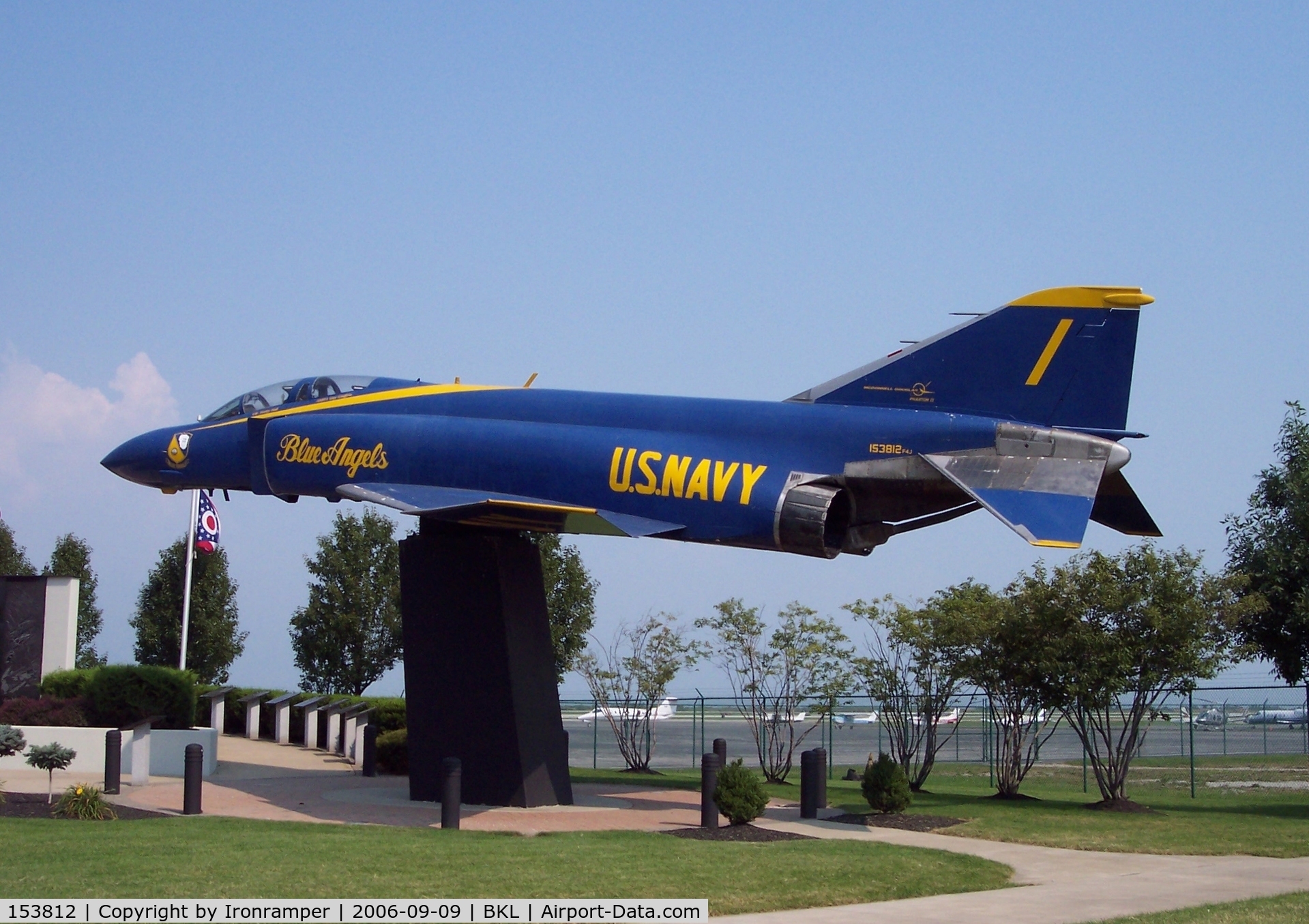 153812, McDonnell F-4J Phantom II C/N 2034, Painted up to look like a Blue Angel Phantom.