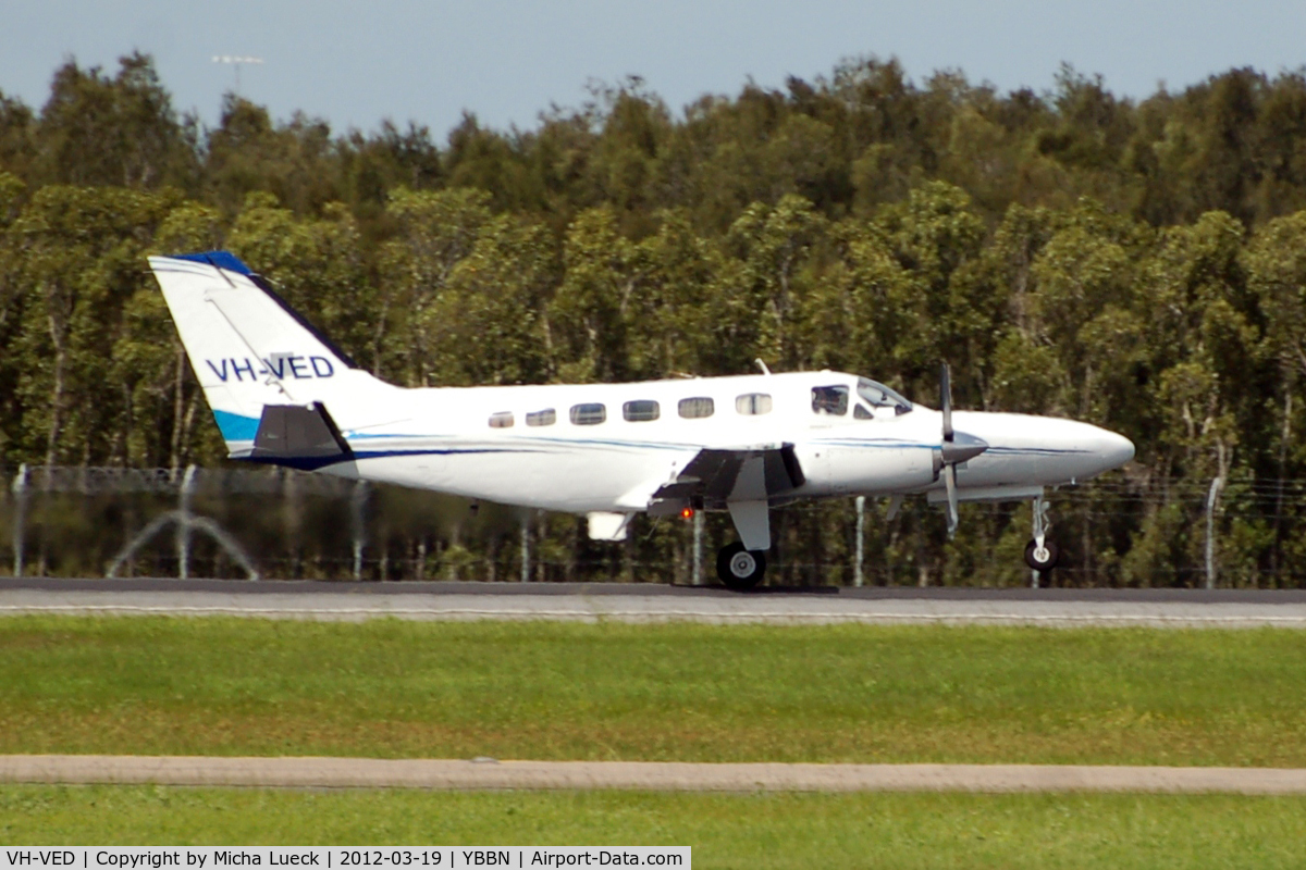 VH-VED, 1981 Cessna 441 Conquest II C/N 441-0272, At Brisbane