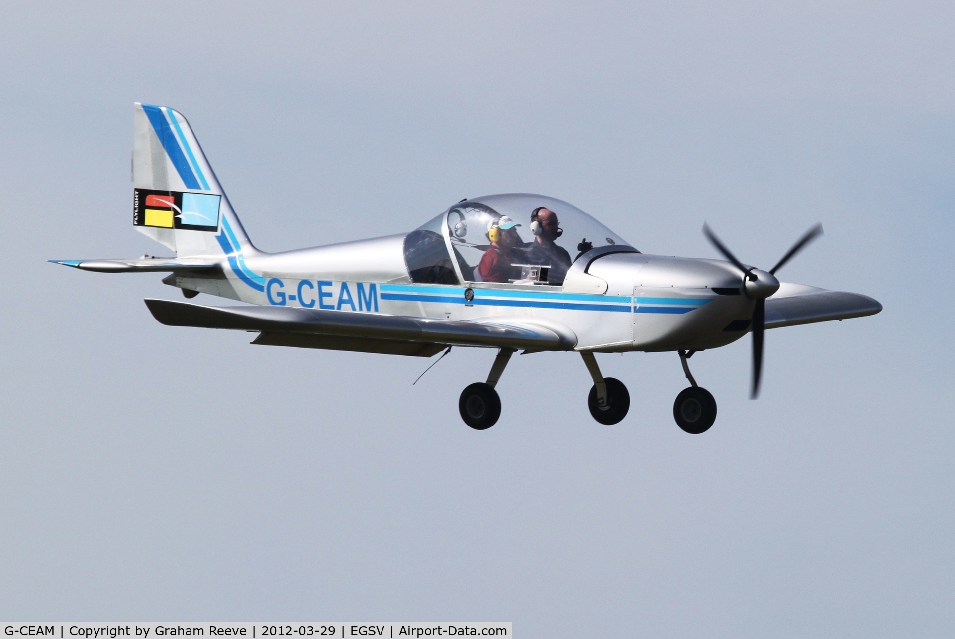 G-CEAM, 2006 Cosmik EV-97 TeamEurostar UK C/N 2729, About to land.