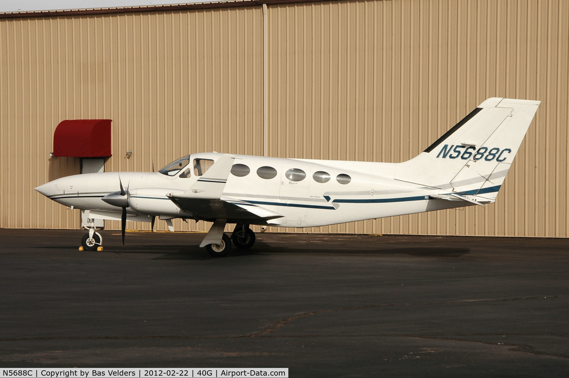 N5688C, 1978 Cessna 414A Chancellor C/N 414A0221, Chancellor @ Grand Canyon Valle Airport, AZ.