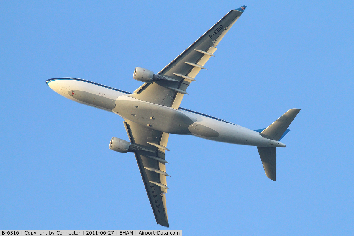 B-6516, 2010 Airbus A330-223 C/N 1129, Made this shot from my backyard.