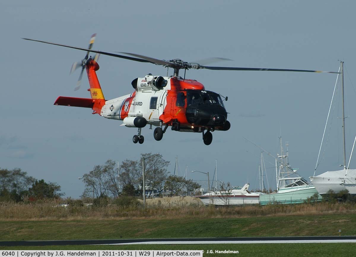 6040, Sikorsky MH-60T Jayhawk C/N 70.2281, over Bay Bridge Airport MD