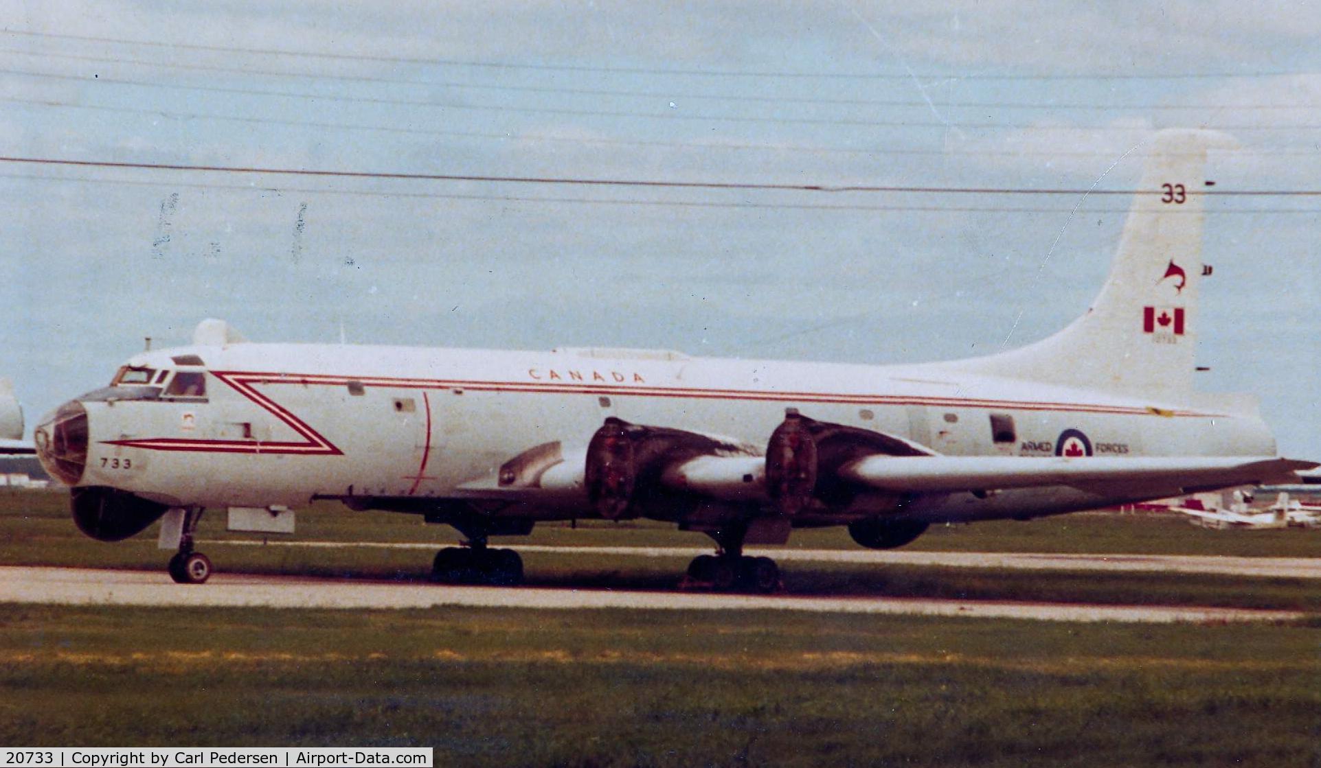20733, Canadair CP-107 Argus 2 (CL-28-2) C/N 24, Taken at Saskatoon, Saskatchewan, shortly before the scrapyard. Father flew on this plane.