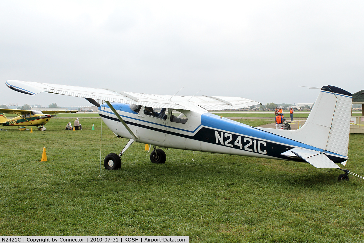 N2421C, 1954 Cessna 180 C/N 30721, EAA Airventure 2010.