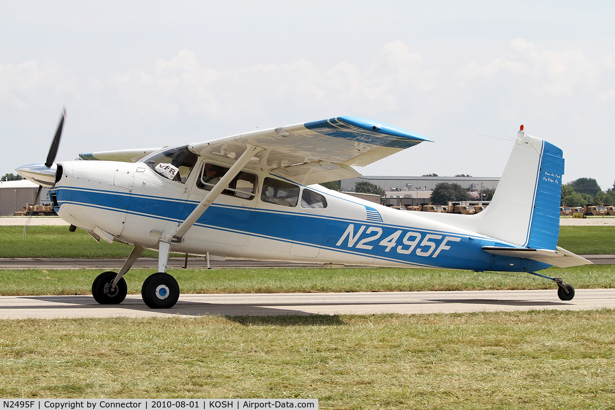 N2495F, 1966 Cessna 180H Skywagon C/N 18051697, EAA Airventure 2010.