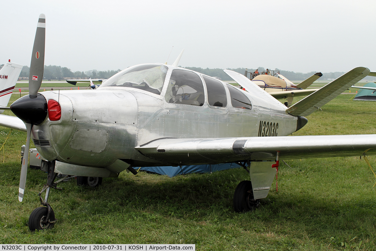 N3203C, 1954 Beech E35 C/N D-3876, EAA Airventure 2010.