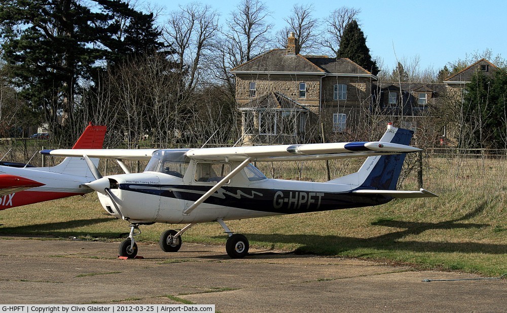 G-HPFT, 1965 Cessna 150F C/N 150-62386, Originally owned to & currently with, Hinton Pilot Flight Training Ltd in September 2011. Hinton-in-the-Hedges.