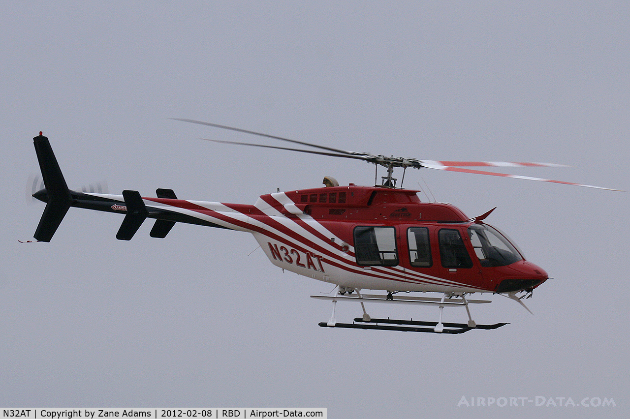 N32AT, Bell 407 C/N 54025, In town for Heli-Expo 2012 - Dallas, TX