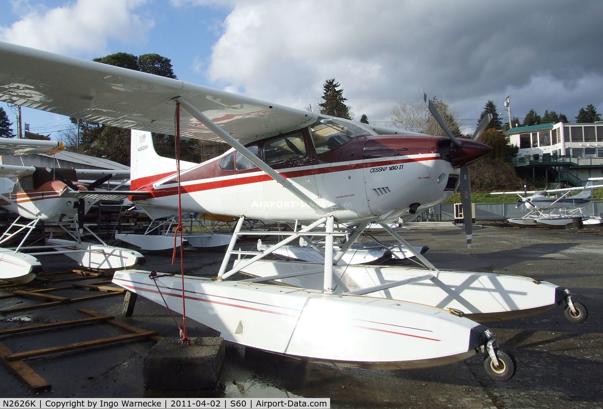N2626K, 1979 Cessna 180K Skywagon C/N 18053019, Cessna 180K Skywagon II on floats at Kenmore Air Harbor, Kenmore WA