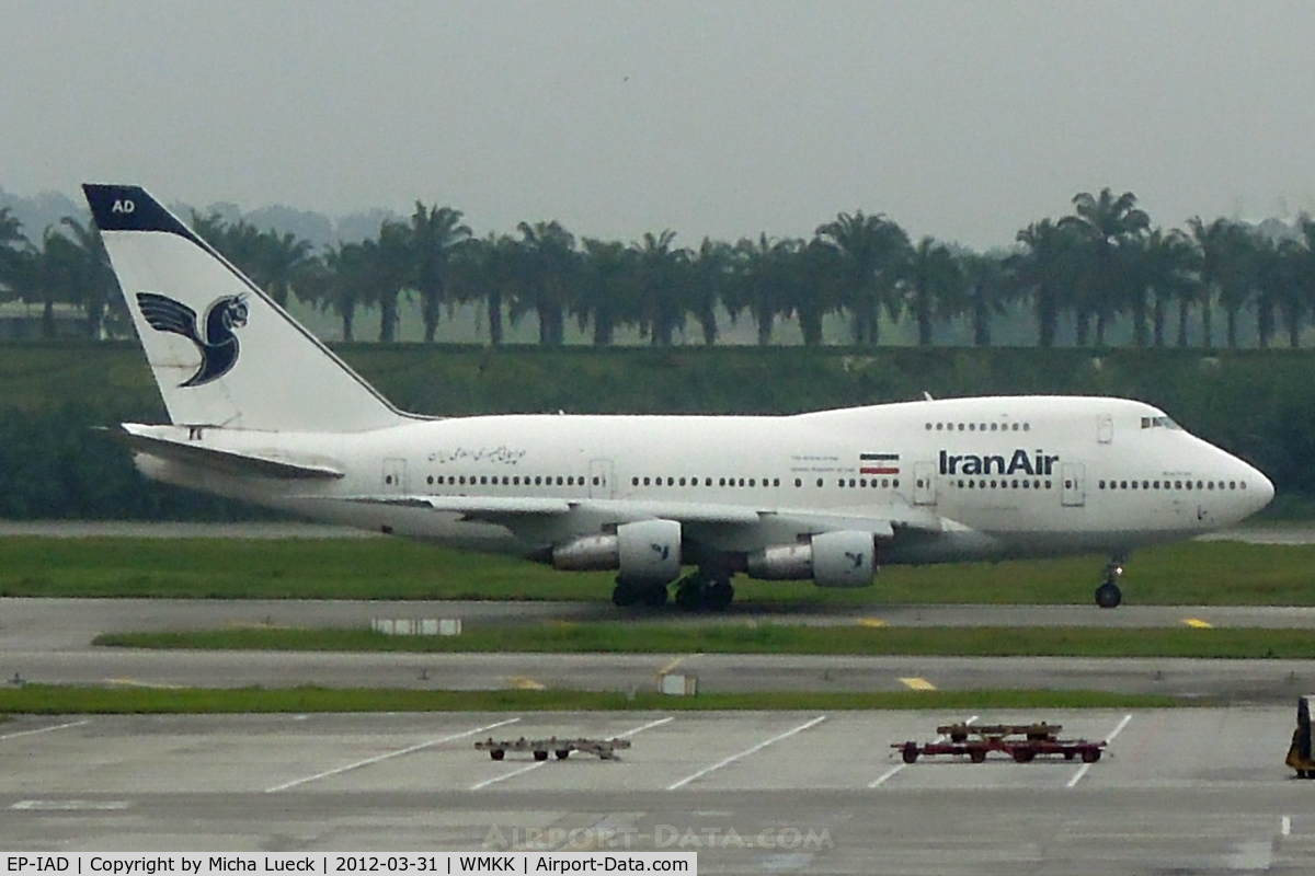 EP-IAD, 1979 Boeing 747SP-86 C/N 21758, At Kuala Lumpur