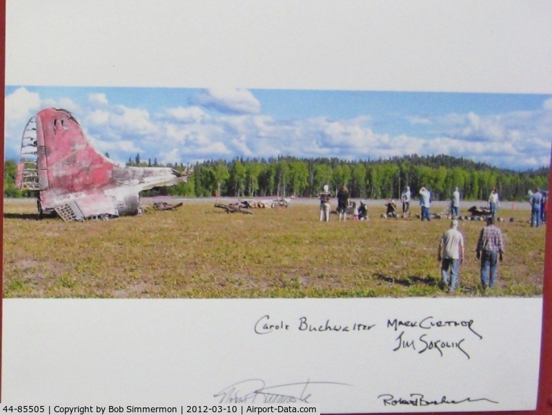 44-85505, 1944 Lockheed Vega B-17G C/N 8512 (?), Wreckage recovered at Talketna, AK and transported to Urbana, Ohio to be used in restoration of 44-85813 by Champaign Aviation Museum.