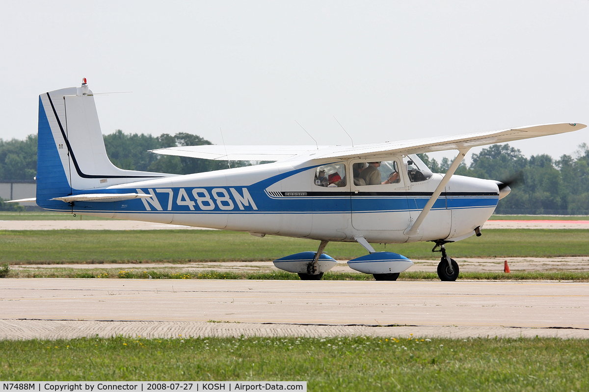 N7488M, 1959 Cessna 175 Skylark C/N 55788, EAA Airventure 2008.