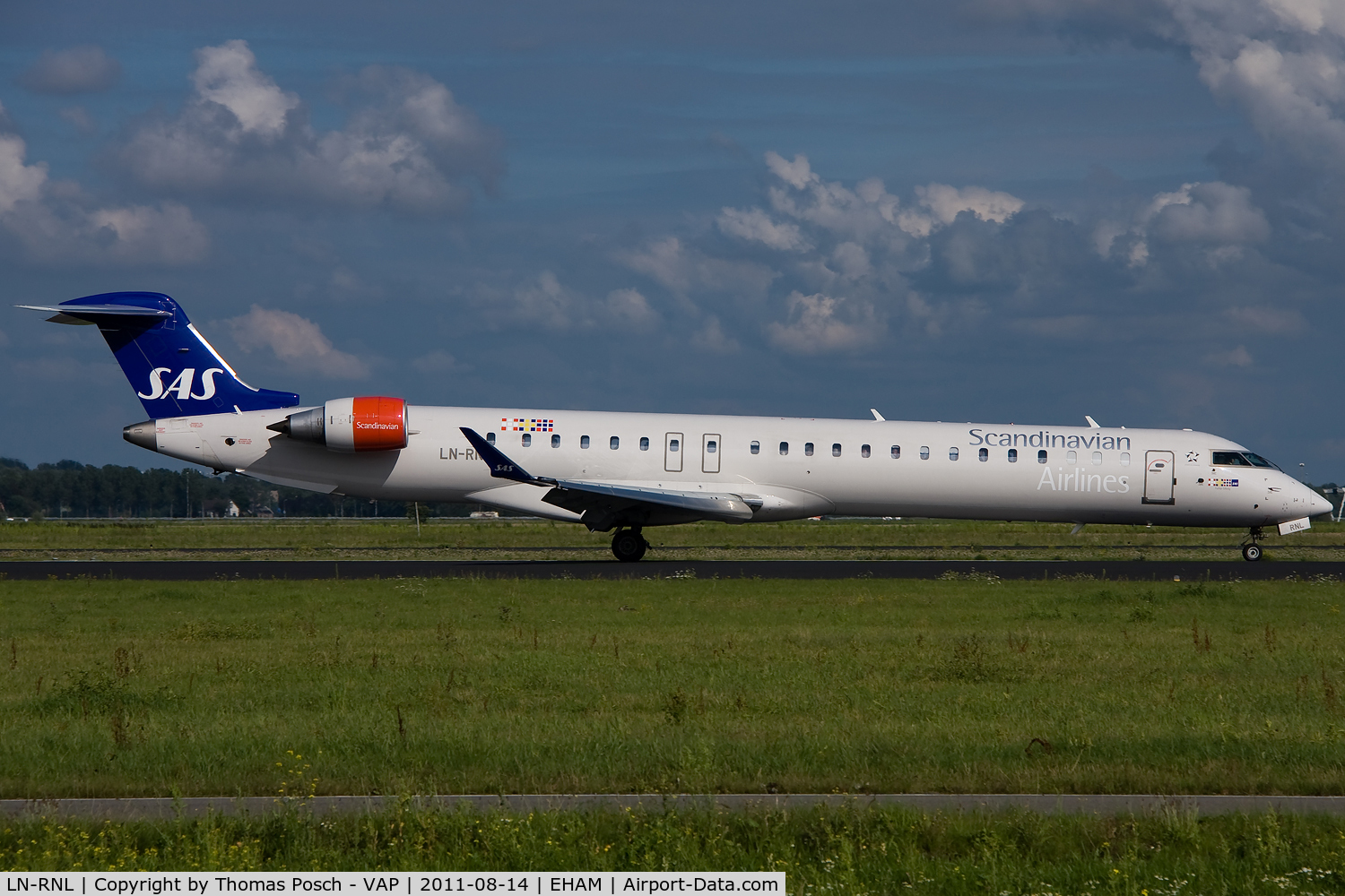 LN-RNL, 2010 Bombardier CRJ-900LR (CL-600-2D24) C/N 15250, Scandinavian Airlines - SAS