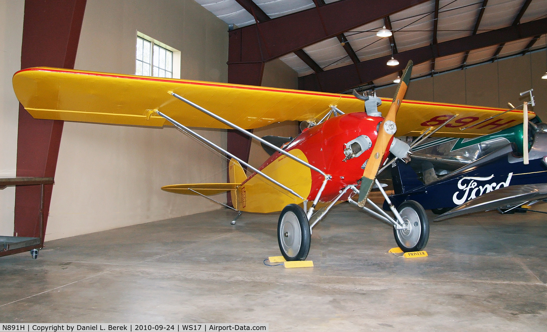N891H, 1930 Driggers 1-A C/N 1, This aircraft was the third classic Golden Age parasol monoplane design of Willard Driggers.