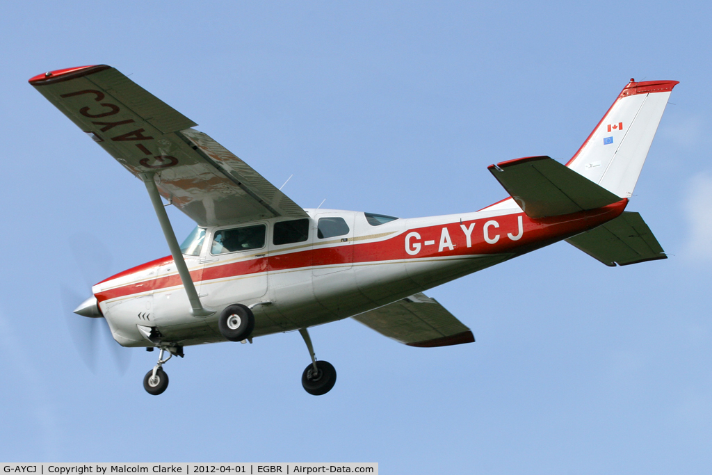 G-AYCJ, 1968 Cessna TP206D Turbo Super Skylane C/N T206-0552, Cessna TP206D Super Skylane, Breighton Airfield's 2012 April Fools Fly-In.