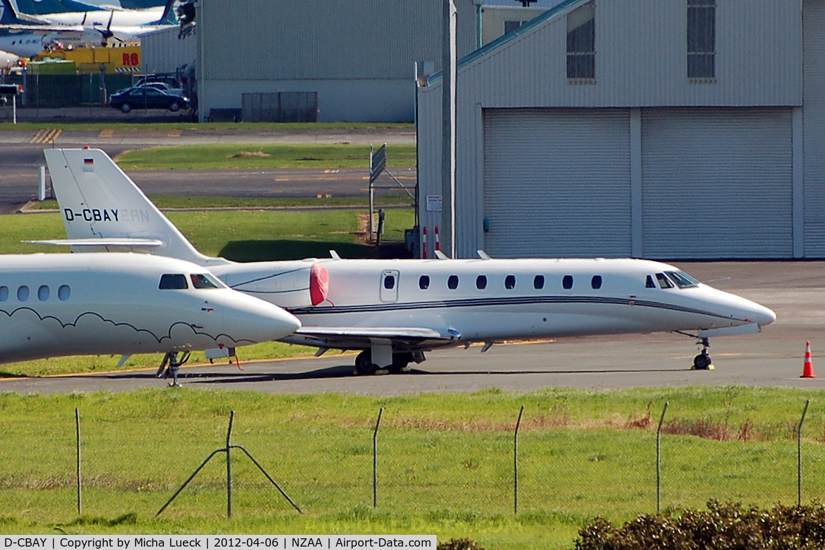 D-CBAY, 2007 Cessna 680 Citation Sovereign C/N 680-0125, At Auckland