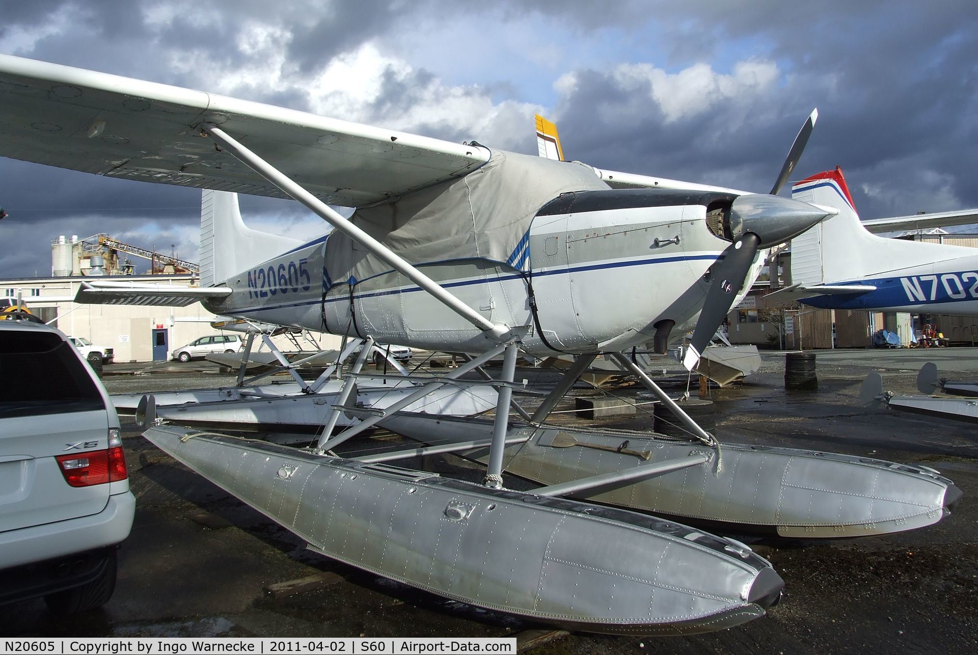 N20605, 1981 Cessna 180K Skywagon C/N 18053199, Cessna 180K Skywagon on floats at Kenmore Air Harbor, Kenmore WA