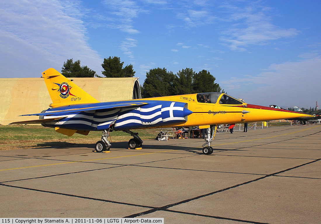 115, Dassault Mirage F.1CG C/N 100, 342MPK 'Sparti'