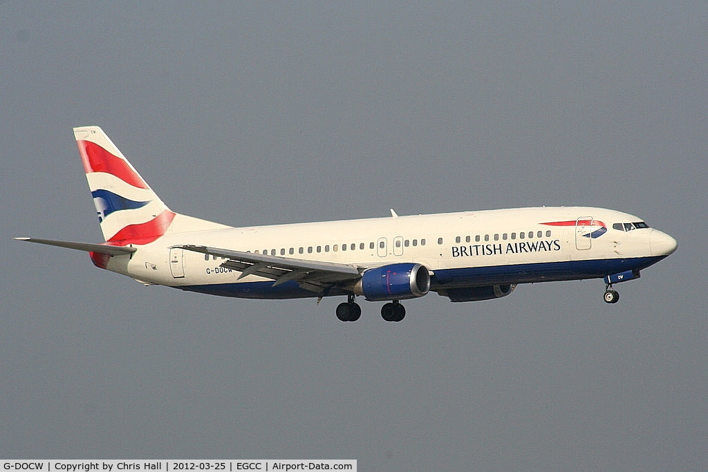 G-DOCW, 1992 Boeing 737-436 C/N 25856, British Airways