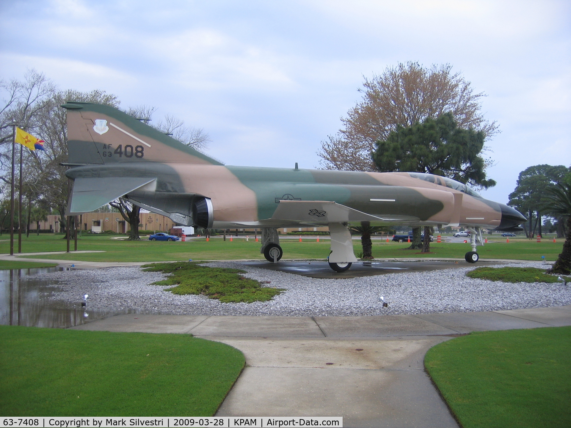 63-7408, 1963 McDonnell F-4C Phantom II C/N 7408, On display at Tyndall AFB