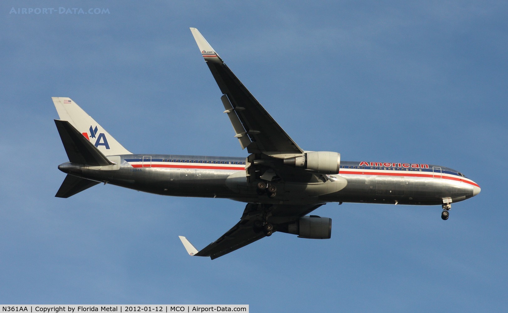 N361AA, 1988 Boeing 767-323 C/N 24042, American 767