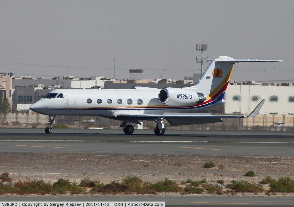 N385PD, 1989 Gulfstream Aerospace G-IV C/N 1088, Dubai airshow 2011.