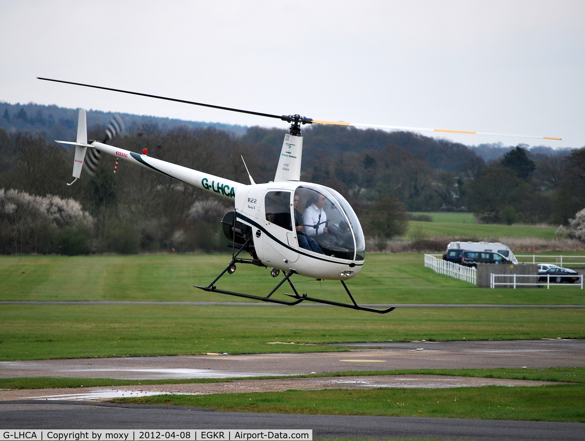 G-LHCA, 1999 Robinson R22 Beta C/N 2947, Robinson R22 Beta at Redhill. Ex N299FA