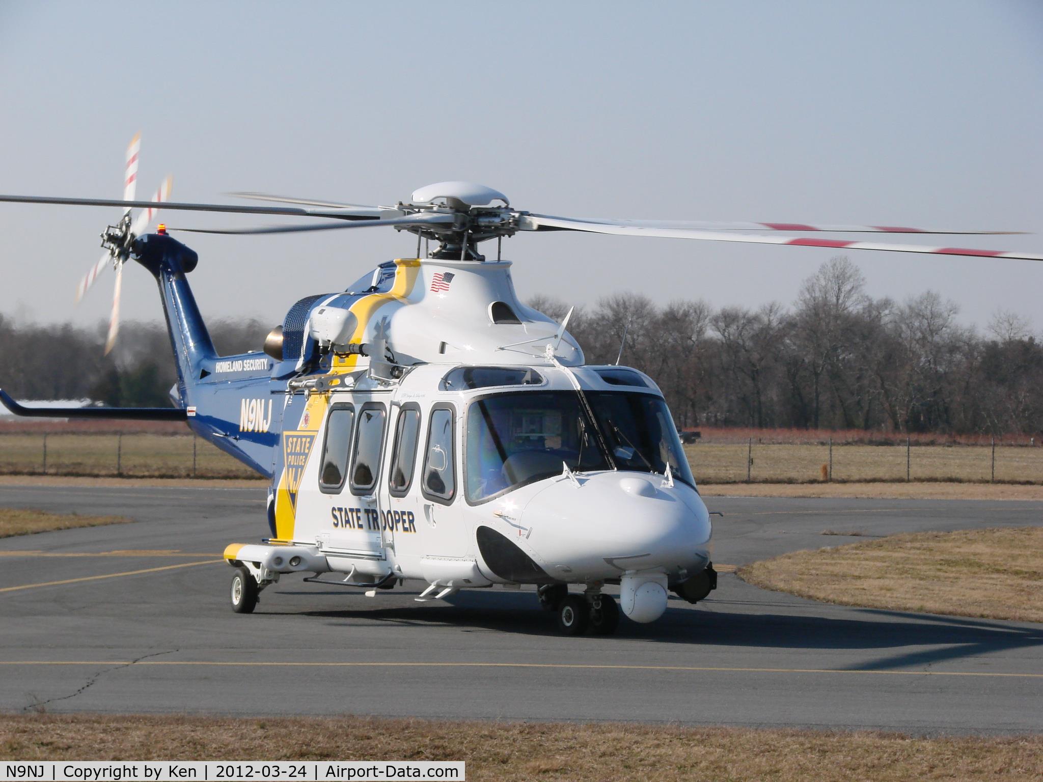 N9NJ, AgustaWestland AW-139 C/N 41243, AgustaWestland AW139; NJ State Police Aviation Unit; New Jersey JemSTAR Program; SouthSTAR - New Jersey or NorthSTAR - New Jersey