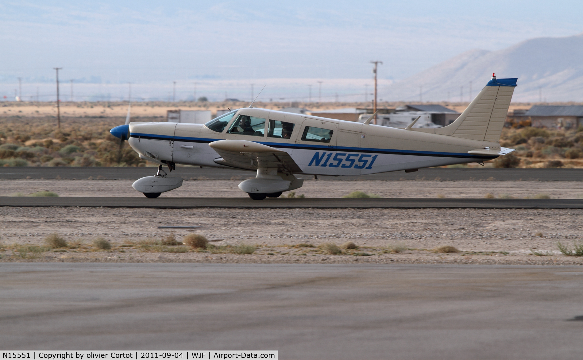 N15551, 1972 Piper PA-32-260 Cherokee Six C/N 32-7300010, Just after landing